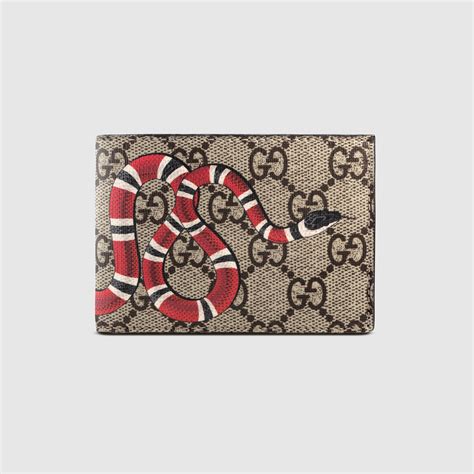 gucci supreme wallet cheap|authentic gucci snake wallet.